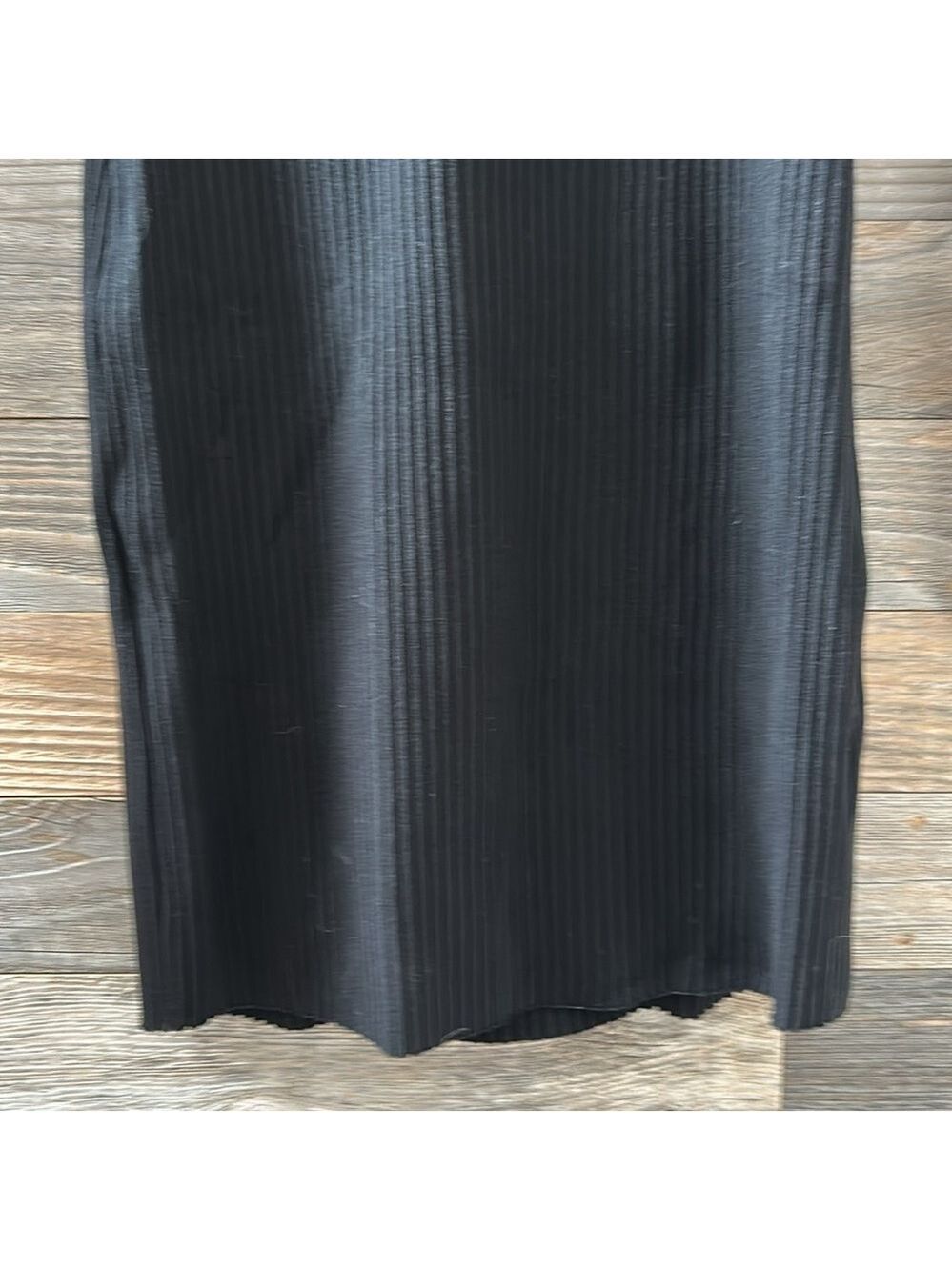 Cotton Citizen Ibiza Long Sleeve Polo Dress in Ribbed Black Size Small - Picture 4 of 10